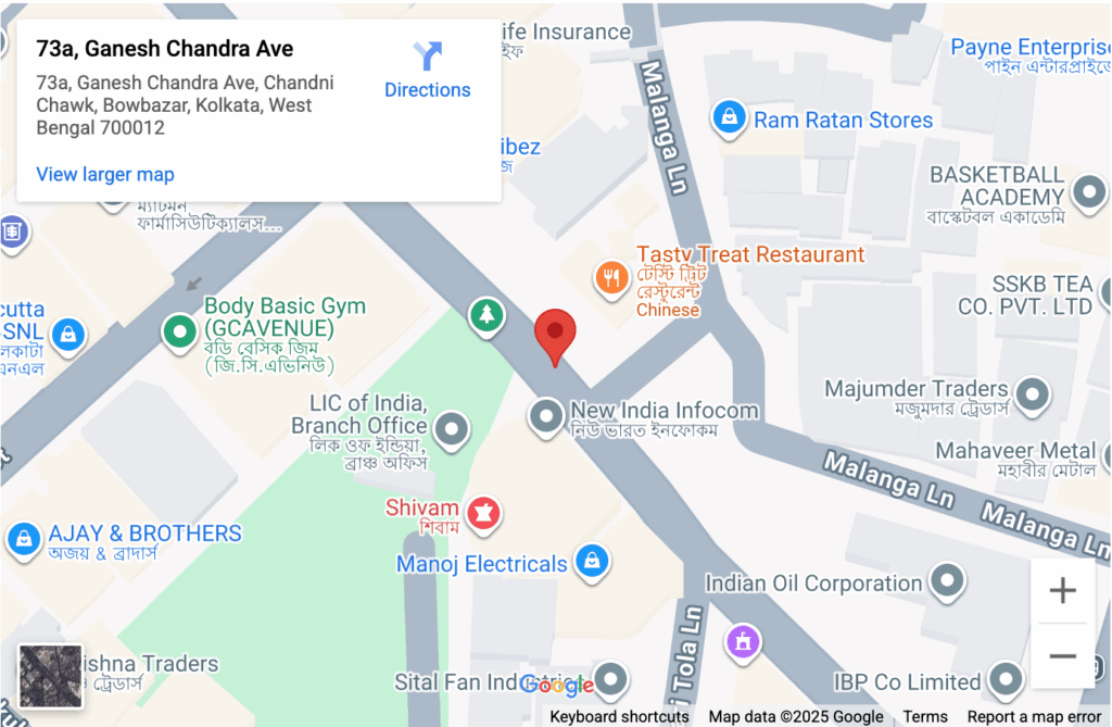 Corp. Office – 73A G.C. Avenue, 2nd Floor Room No. 201, Kolkata – 700 013, WB, India